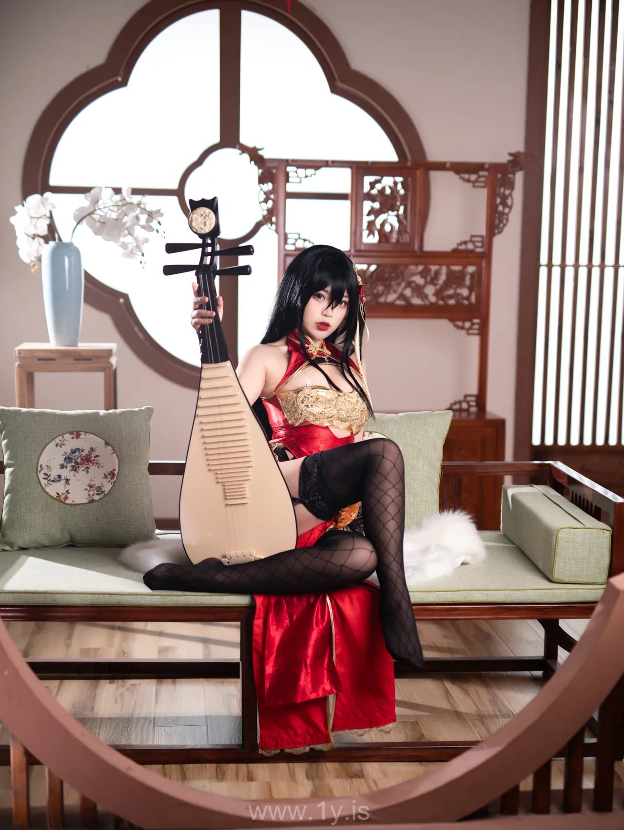 Coser@白烨 NO.013 Fancy Asian Cutie 大凤旗袍新年限定